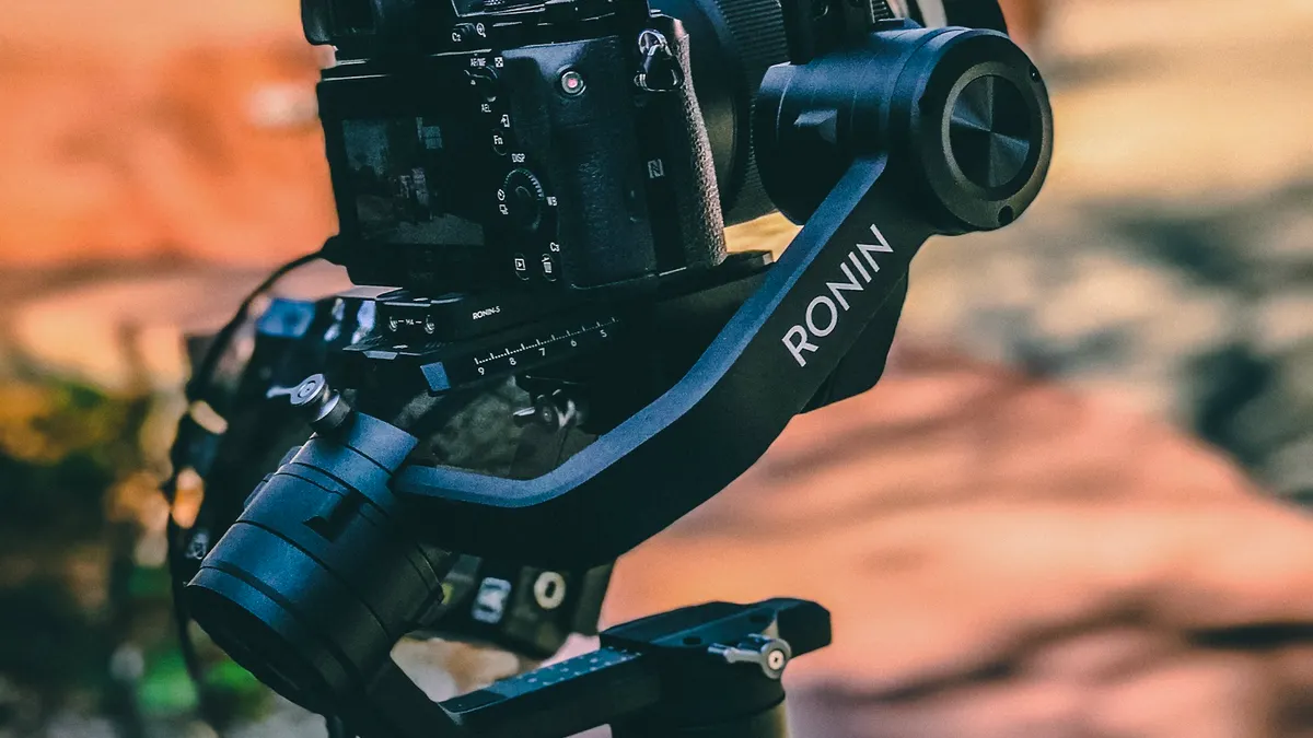 Camera mounted on a Ronin gimbal